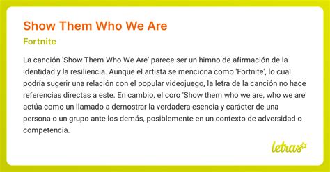 show them who we are lyrics